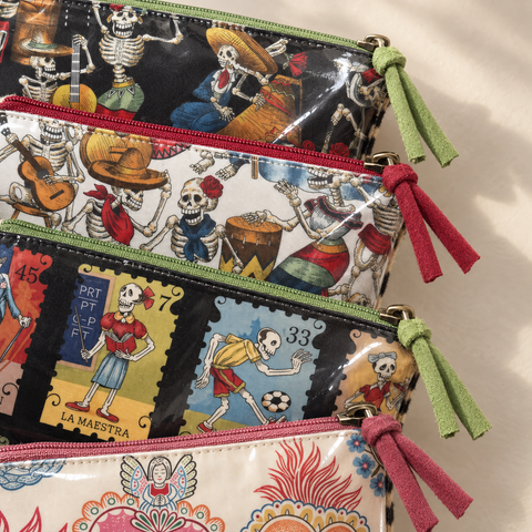 Trick Or Treat Zipper Bag Set, Halloween Accessory Pouch by Atenti  | USA Day Of The Dead !