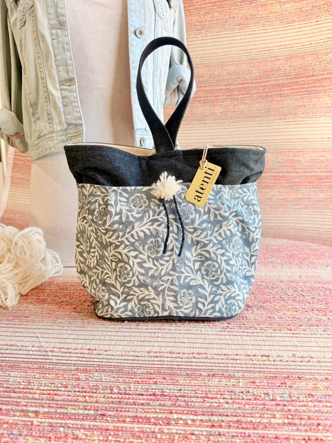 Rhapsody Tall Caddy– Handmade USA Yarn & Notions Organizer, Atenti Project Bag