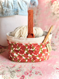 Velvet Daizy Caddy - Project Bag Needle Arts