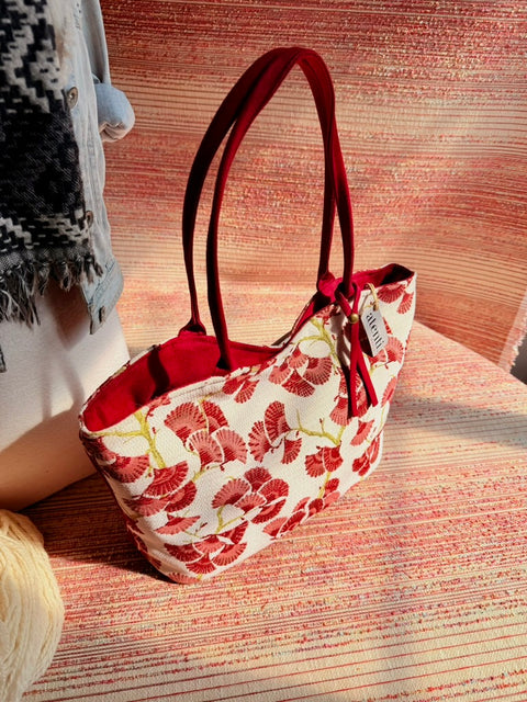 Charm Lolita, Atenti USA Handmade, Floral Shoulder Bag and Pouch Set