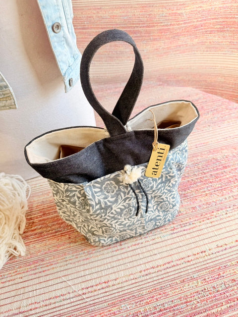 Rhapsody Tall Caddy– Handmade USA Yarn & Notions Organizer, Atenti Project Bag