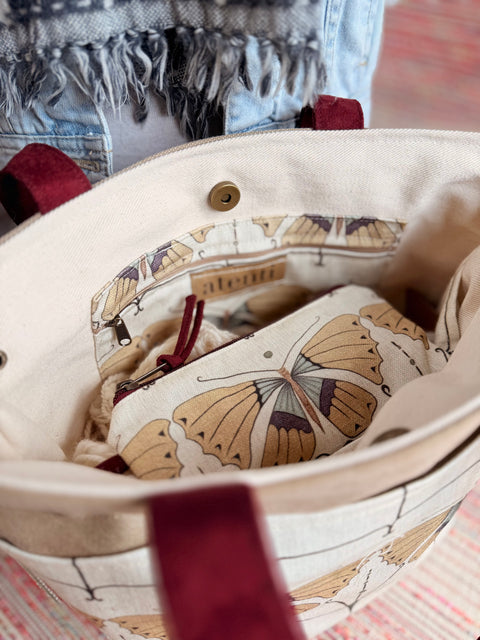The Flutter Project Tote-Reg, Needle Arts/Craft Carryall, USA Handmade