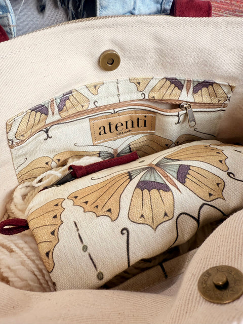 The Flutter Project Tote-Reg, Needle Arts/Craft Carryall, USA Handmade