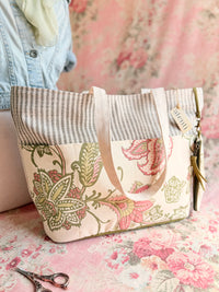 The Rosalie Project Tote-Lg, Needle Arts/Craft Carryall, USA Handmade