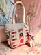 The Mr Kite Taupe Project Tote-Reg, Needle Arts/Craft Carryall, USA Handmade