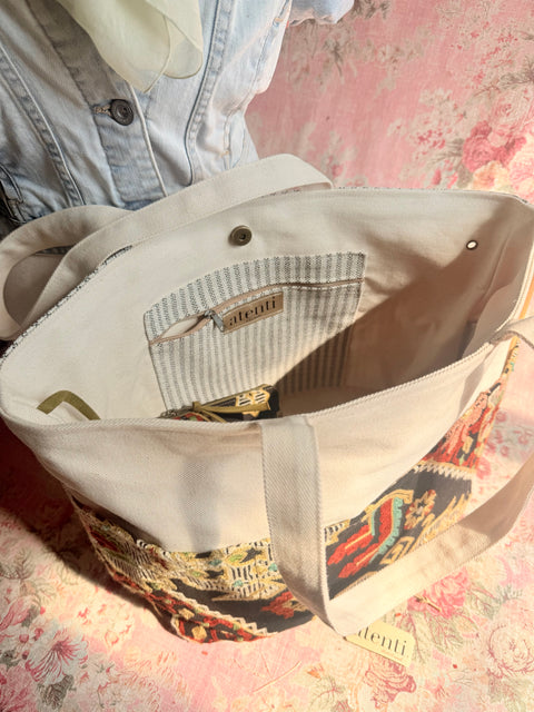 The Sew Crewel Project Tote-Lg, Needle Arts/Craft Carryall, USA Handmade