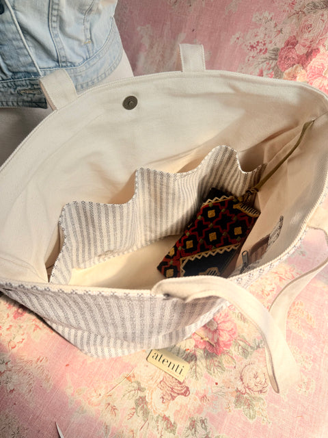 The Sew Crewel Project Tote-Lg, Needle Arts/Craft Carryall, USA Handmade