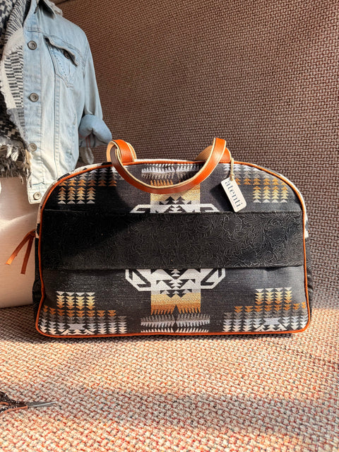 Midnight Mesa Western Overnighter Bag,  Atenti USA Handmade Weekender