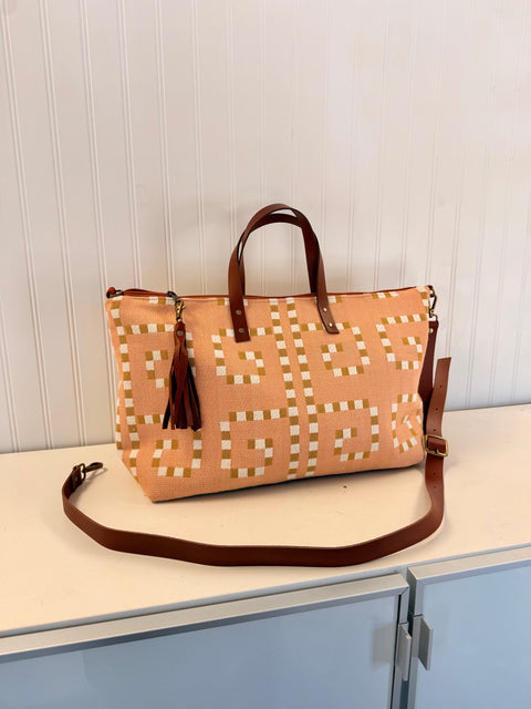 Monaco Buddy Bag – USA Handmade Leather Crossbody Strap Carry All Tote
