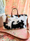 Fuzzy Cow Buddy Bag– Handmade Faux Fur Travel Bag, USA-Made