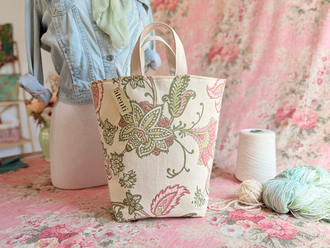 Rosalie Hope Basket – Handmade USA Floral Knitting & Crochet Tote