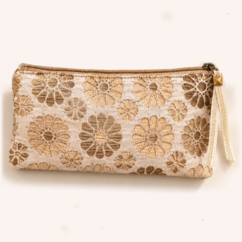Atenti Jelly Bean on blush ivory with subtle rose-gold and champagne stars.