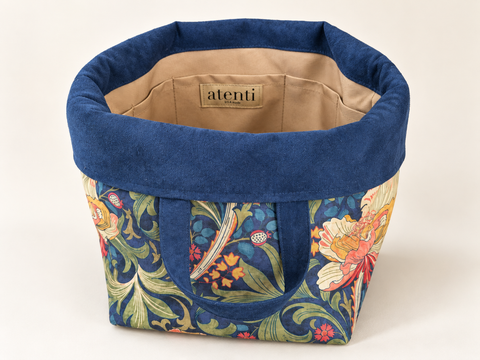 Legend Hope Basket, Atenti USA Handmade, Floral Needle Arts Tote