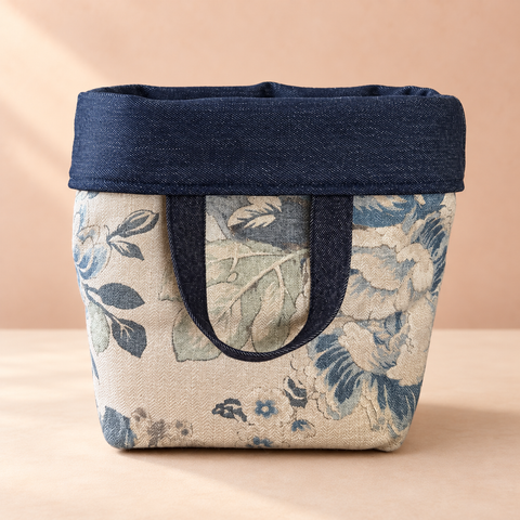 Umbra Hope Basket, Atenti USA Handmade, Floral Needle Arts Tote