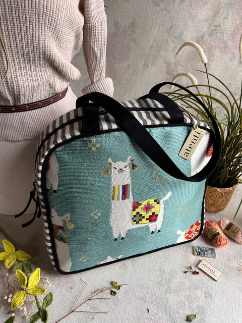 Mamallama Bonnie, Atenti USA Handmade Weekender Travel Bag