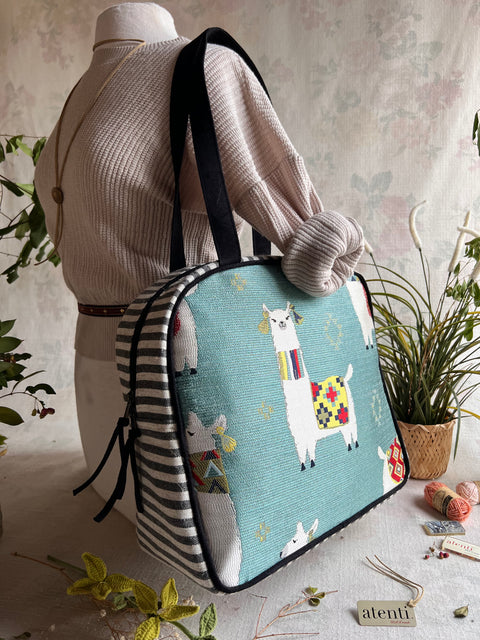 Mamallama Bonnie, Atenti USA Handmade Weekender Travel Bag