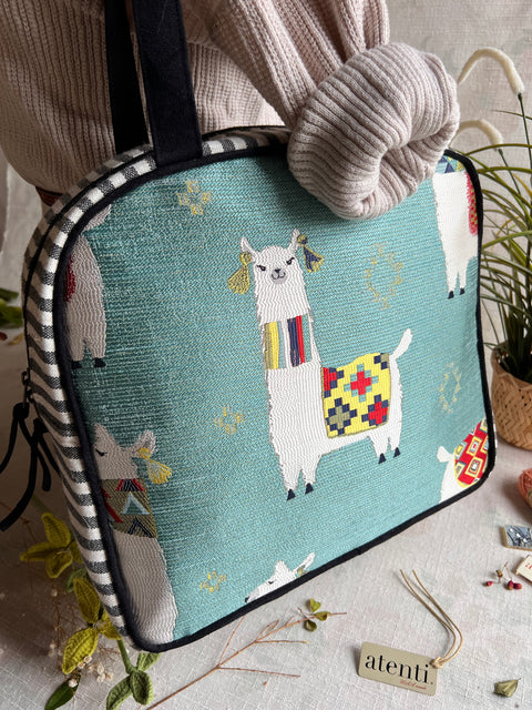 Mamallama Bonnie, Atenti USA Handmade Weekender Travel Bag