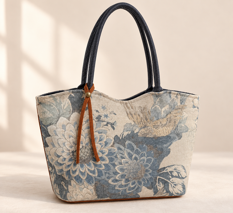Umbra Lolita, Atenti USA Handmade, Floral Shoulder Bag and Pouch Set