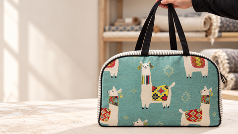 Mamallama Overnighter-Atenti USA Handmade Weekender, Travel Bag