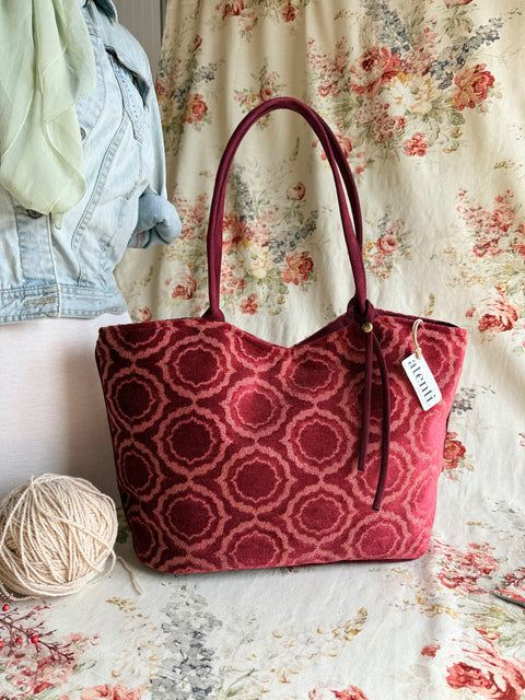 Ruby Lolita, USA Handmade, Luxurious Velvet Shoulder Bag and Pouch Set