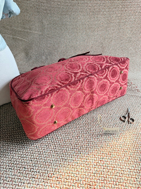 Ruby Overnighter, USA Handmade, Luxurious Velvet Weekender