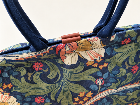 Legend Molly Atenti USA Handcrafted Metal Snap Frame Medium Carpet Shoulder Bag
