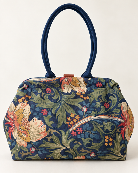 Legend Molly Atenti USA Handcrafted Metal Snap Frame Medium Carpet Shoulder Bag