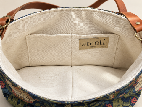 Legend Bella, Atenti USA Handmade, Floral Mid-size Shoulder Bag