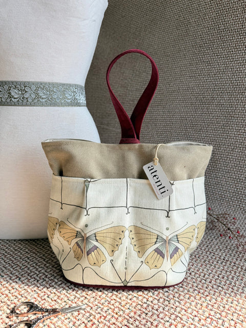 Flutter Tall Caddy– Handmade USA Yarn & Notions Organizer