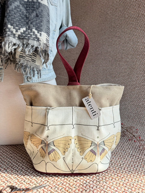 Flutter Tall Caddy– Handmade USA Yarn & Notions Organizer