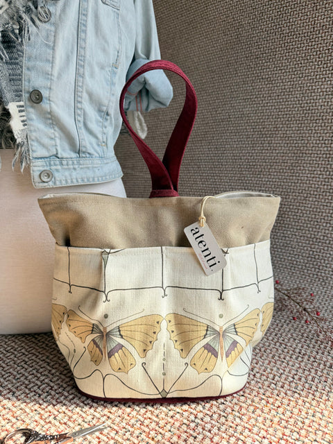 Flutter Tall Caddy– Handmade USA Yarn & Notions Organizer