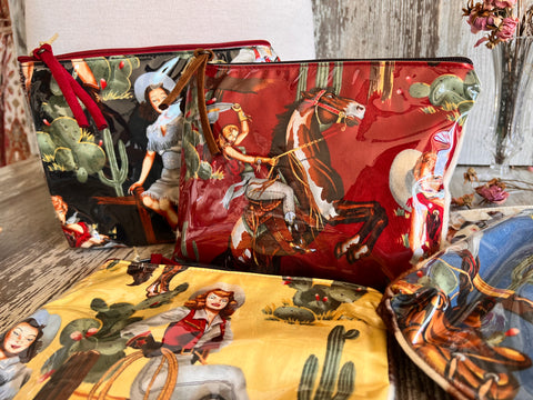 "Western" Cowgirl Accessory Pouches