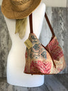 Linen Patch East West Tote